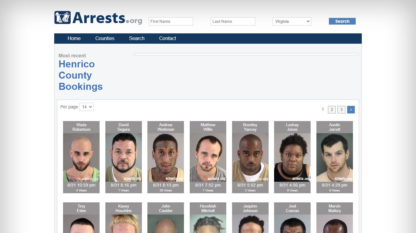 Henrico County Arrests and Inmate Search